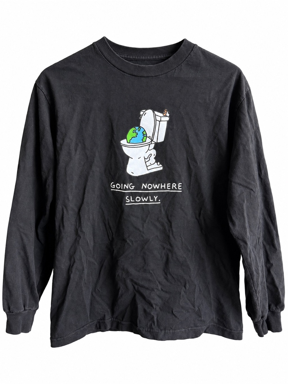 Brother Merle "Going Nowhere Slowly" Graphic Long-Sleeve T-Shirt Size M
